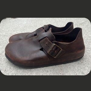 Birkenstock London Clogs in Habana Oiled Leather EU Size 41